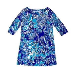 Lilly Pulitzer Royal Purple Cat Call Mini Sophie Dress Size S / 4-5